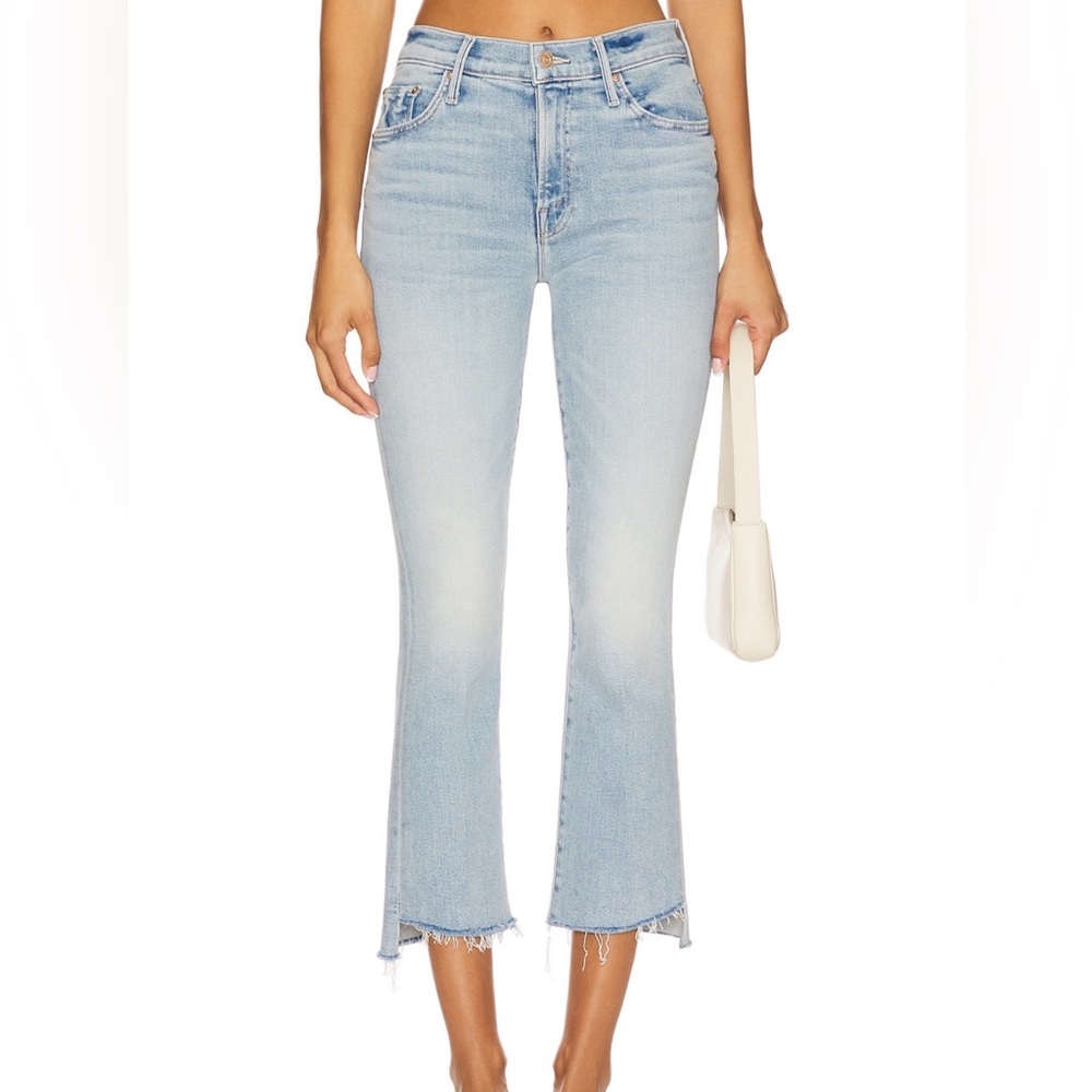 Mother Denim Insider Step Crop Fray Jeans